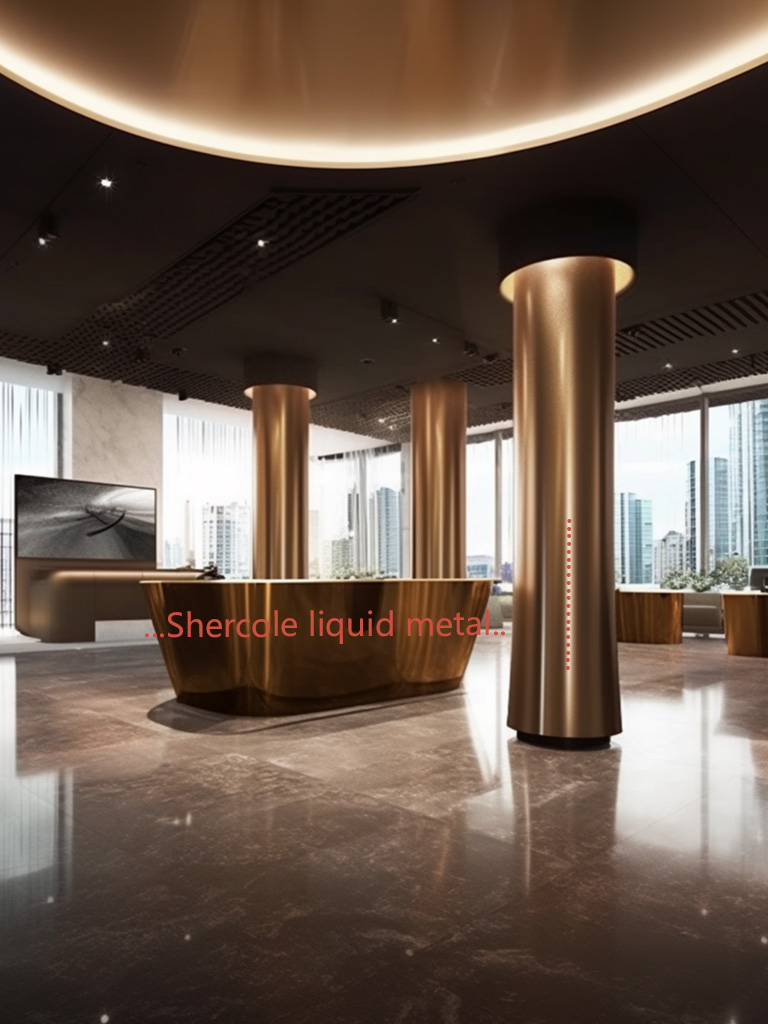 液態(tài)金屬能應(yīng)用到售樓部哪方面裝飾？