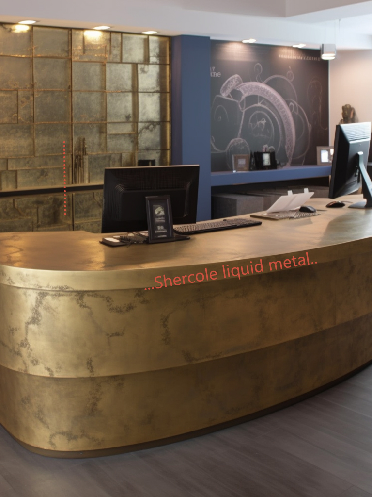 液態(tài)金屬裝飾在辦公室的應(yīng)用同樣多樣豐富。